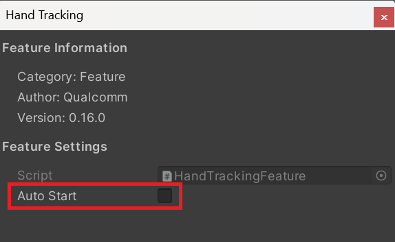 Hand Tracking Settings (OpenXR Settings)