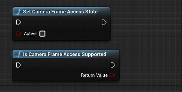 Additional camera frame access blueprint functions