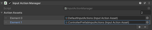 Controller Prefab Input Actions