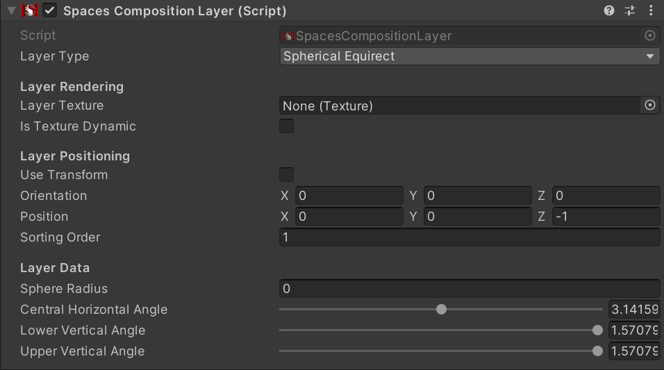 Composition Layer Component Spherical Equirect