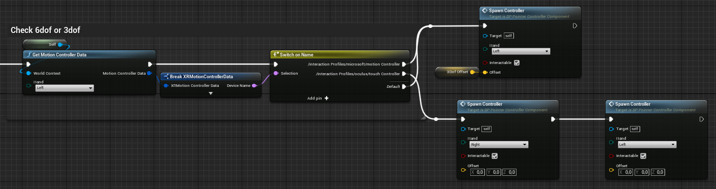 Motion Controller Component profiles