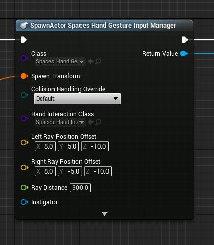 Hand gesture input manager