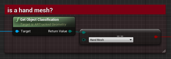 Object classification for hand mesh