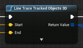 Line Trace Tracked Objects 3D node
