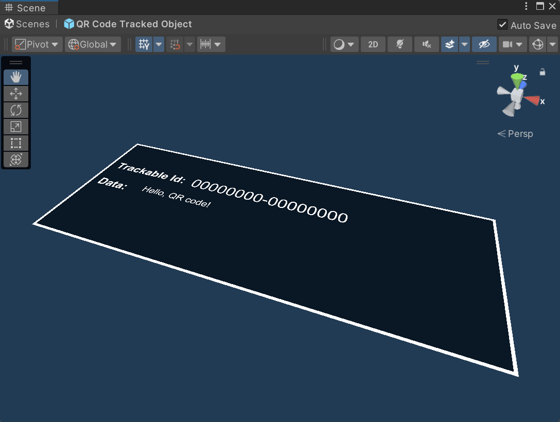 QR Code Tracking Prefab