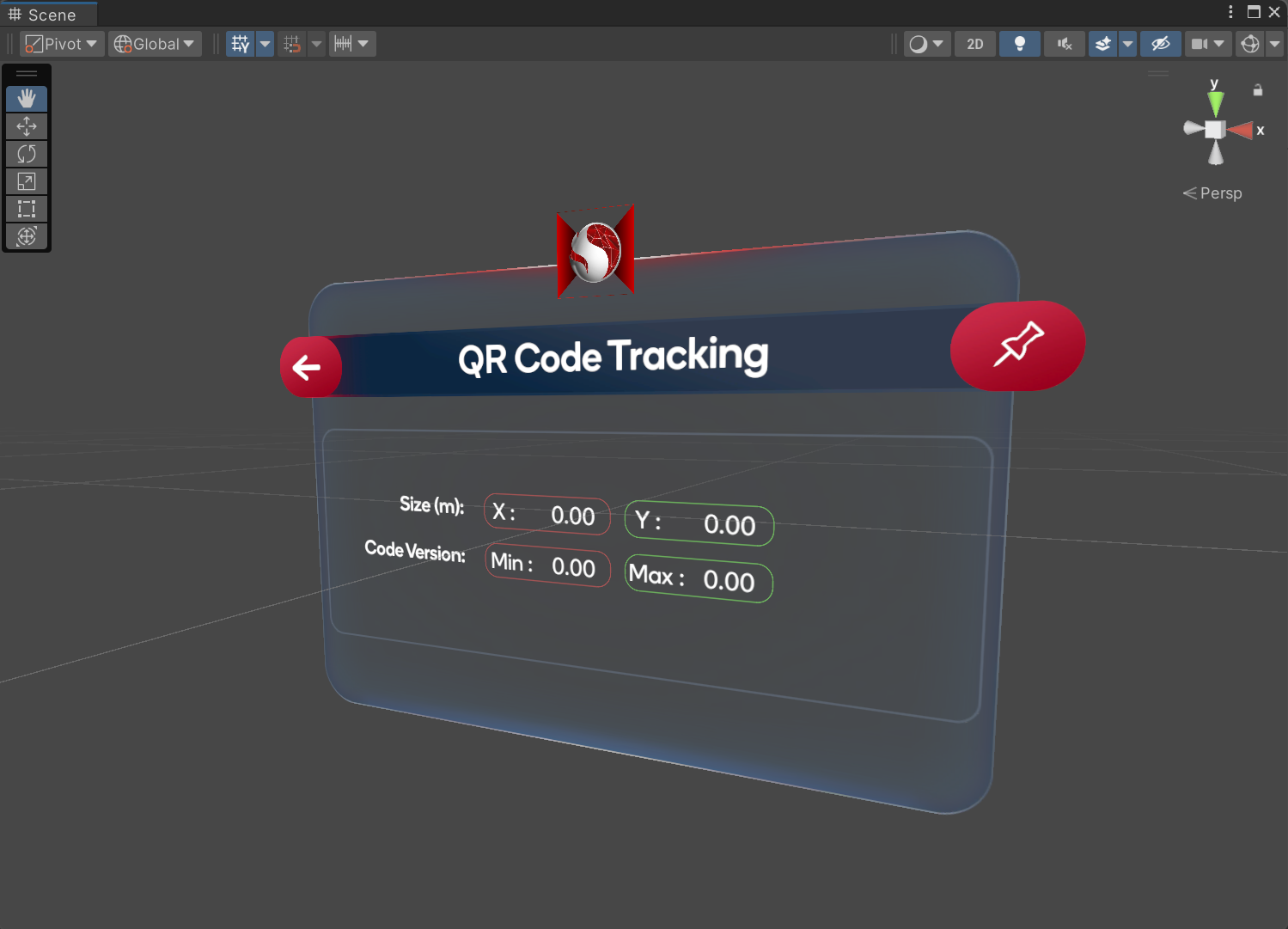 QR Code Tracking Sample UI