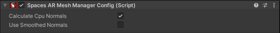 Spaces AR Mesh Manager Config Component