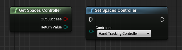 Spaces Controller blueprint functions